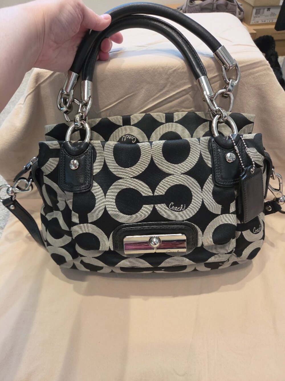Coach Op Art Kristin Satchel